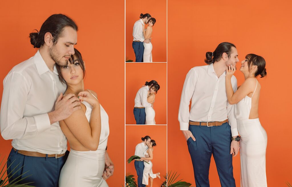 engagement-session-studio-orange-blue-tropical-vintage-tiki-wedding-photographer-styled