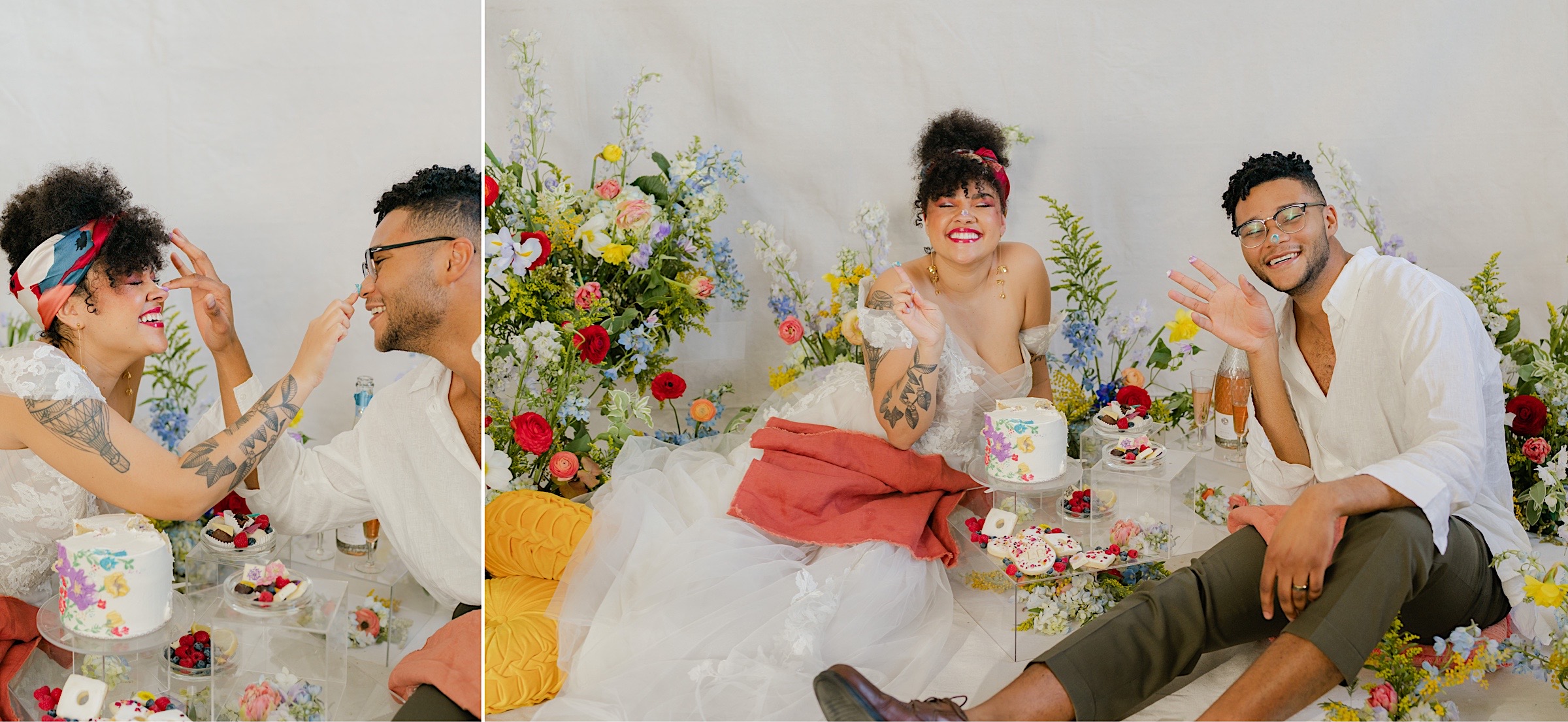 fun-wedding-picnic-with-cake