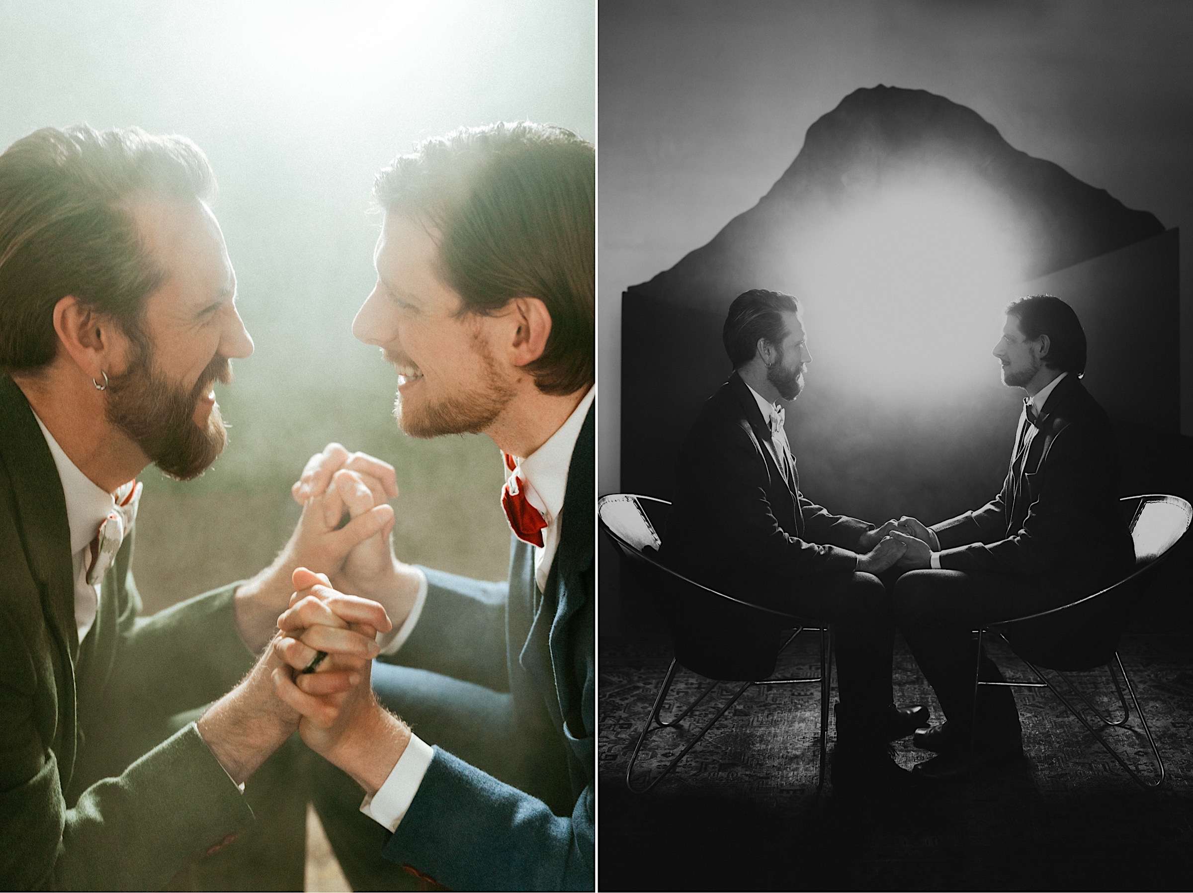 artistic-photo-of-gay-couple-holding-hands-with-foggy-mountain-landscape-in-studio